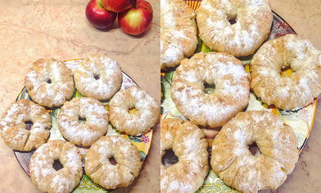 Слойки с ананасом