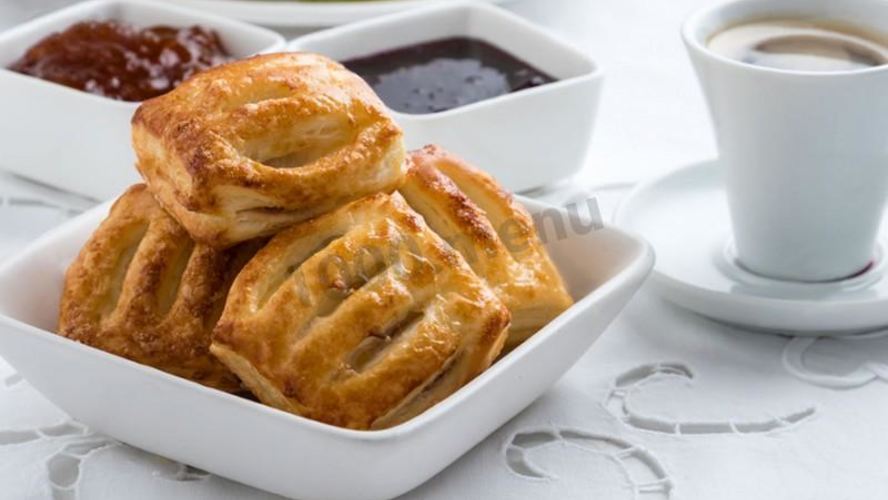 Рецепт слоек с джемом из слоеного теста