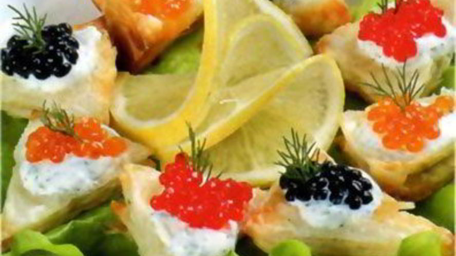 Рецепт слоек с икрой