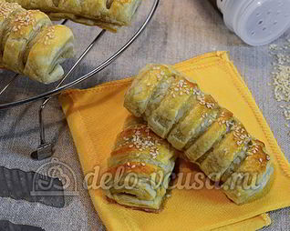 Слойки с мясом