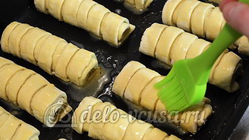 слойки с мясом