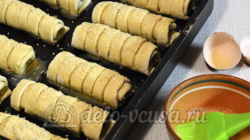 слойки с мясом