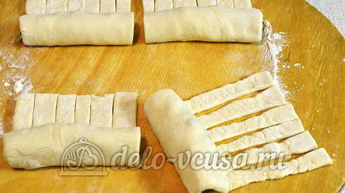 слойки с мясом