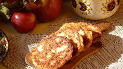 медово-яблочные сырники