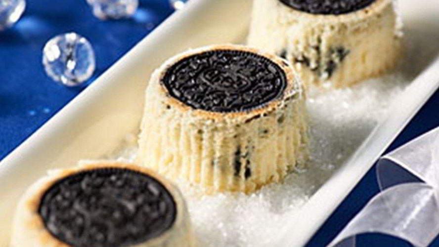 Рецепт печеных мини-сырников из печенья oreo