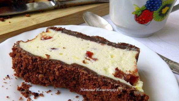 Рецепт Сырника с клюквой и шоколадным штрейзелем