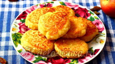 сырники из творога с яблоками