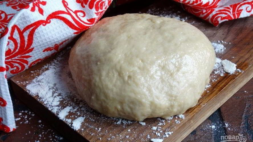 Рецепт бездрожевого теста на пирожки
