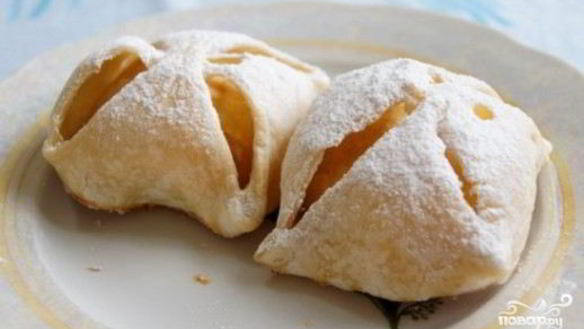 Рецепт Слоеного теста с яблоками