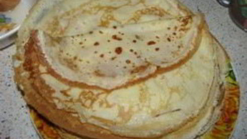 тесто для блинов с мясом