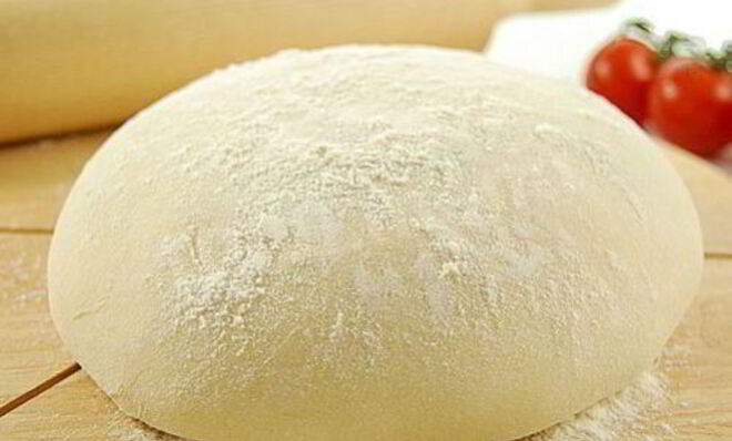 Тесто для пиццы на сухих дрожжах и оливковом масле