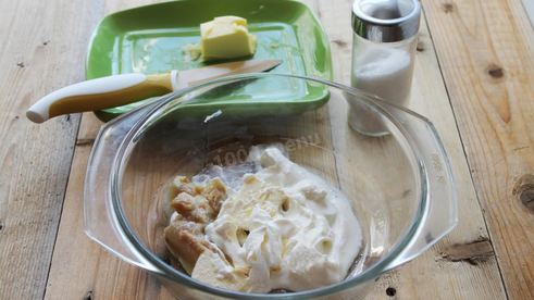 тесто на сметане для пирожков