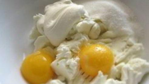 творожное тесто с абрикосами