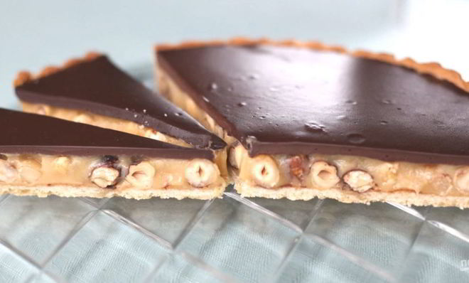 Карамельно-ореховый торт