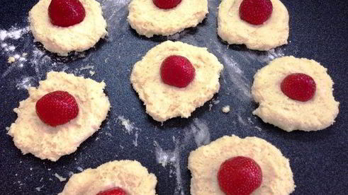 клубничное рафаэлло