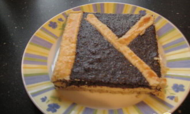 Маково-творожный торт во весь притивень