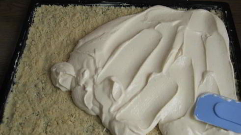 маково-творожный торт во весь притивень