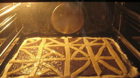 маково-творожный торт во весь притивень