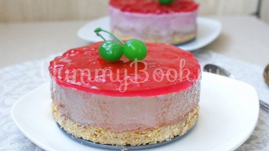 Рецепт мини-торта вишнево-шоколадный баваруа