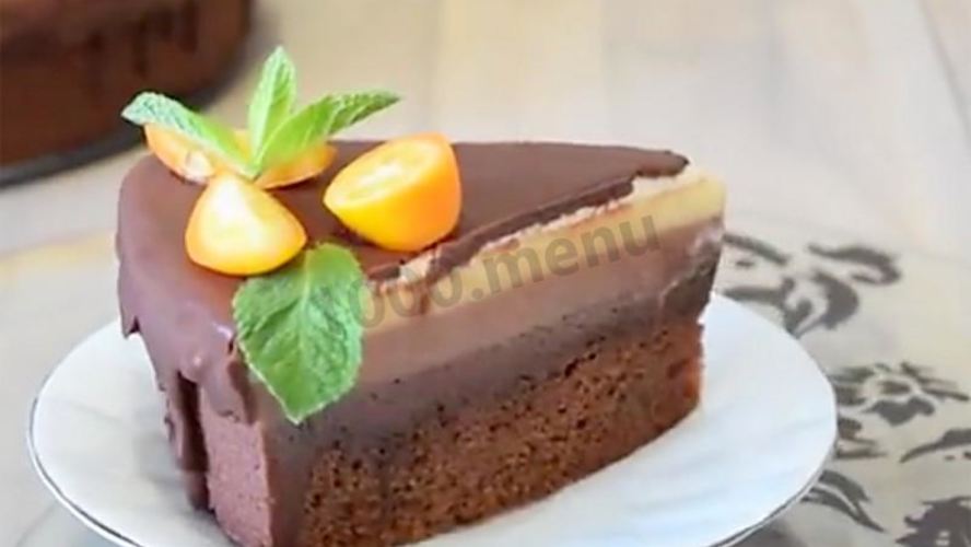 Рецепт муссового торта три шоколада на сливках