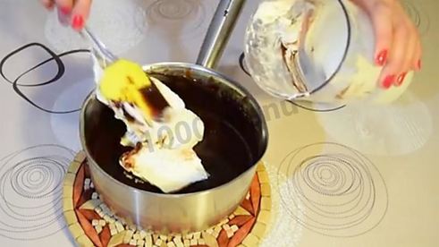 муссовый торт три шоколада на сливках