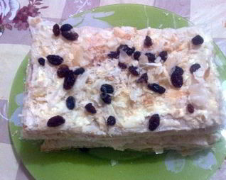 Наполеон торт из готового теста