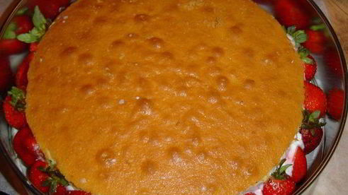 торт клубничка