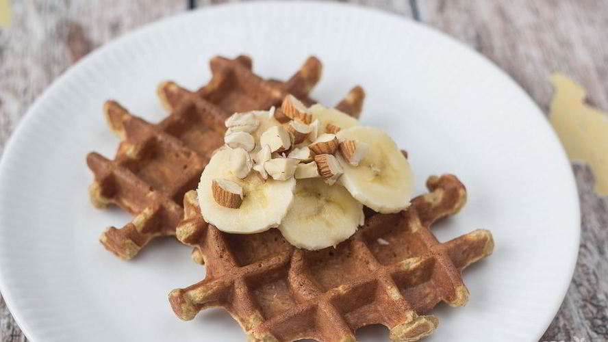 Рецепт банановых вафель