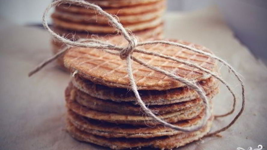 Рецепт голландских вафель с карамелью