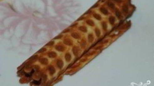 хрустящие вафельные трубочки