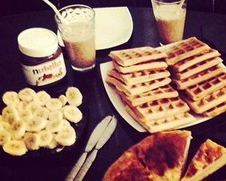 Мамины вафли в электровафельнице