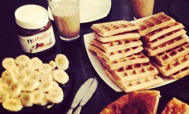 Мамины вафли в электровафельнице