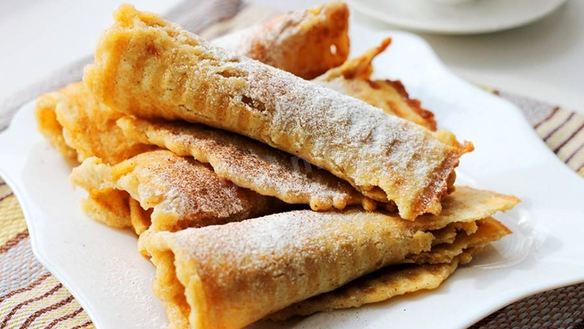 Рецепт Мягких вафельных трубочек