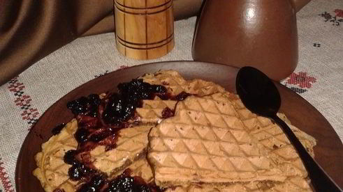 пряные свекольные вафли