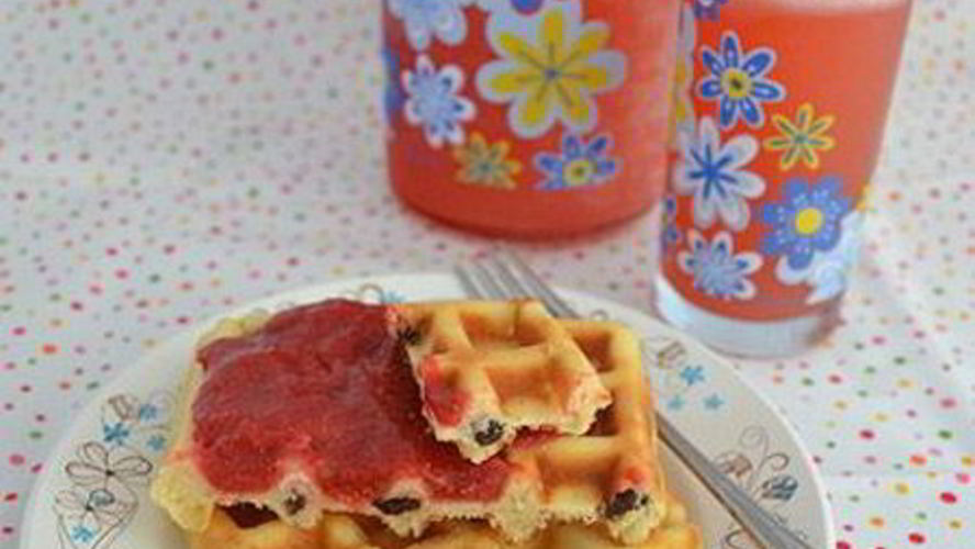 Рецепт венских вафель с изюмом