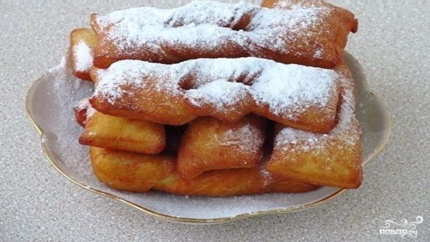 Рецепт воздушного хвороста на кефире