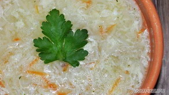 Рецепт Куриного супа-эклера