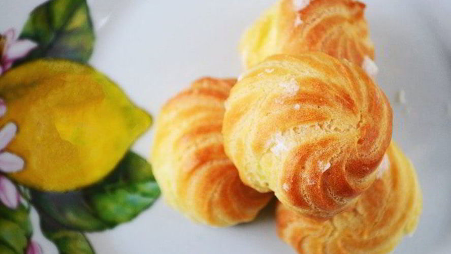 Рецепт профитролей с лимонным заварным кремом