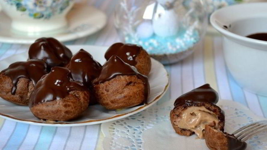 Рецепт шоколадных профитролей