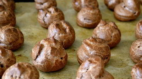 шоколадные профитроли