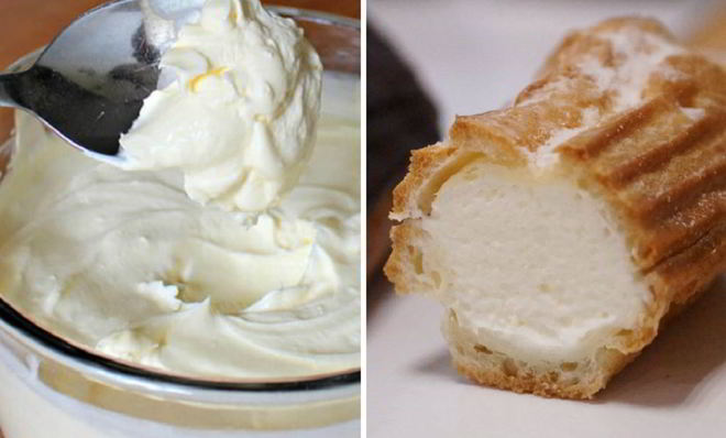 Сливочный крем для эклеров