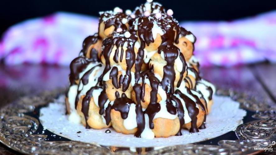 Рецепт торта эклер