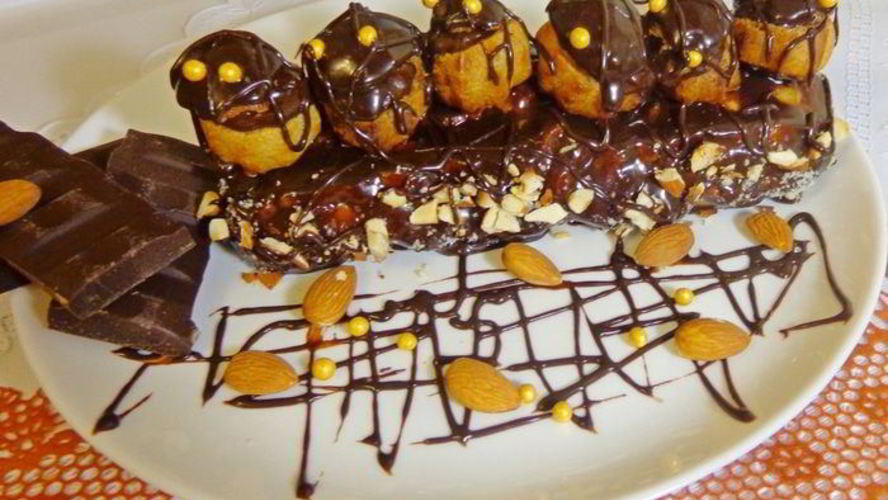 Рецепт эклера праздничного