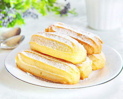 Эклеры с белковым кремом