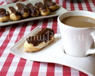 Эклеры с творожным сыром