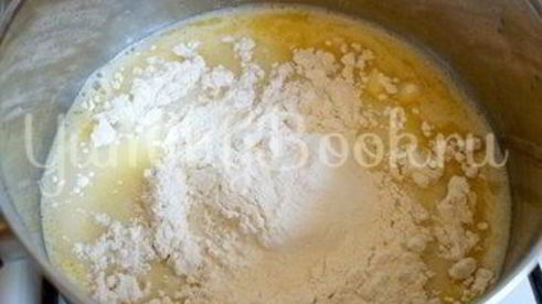 эклеры с творожным сыром