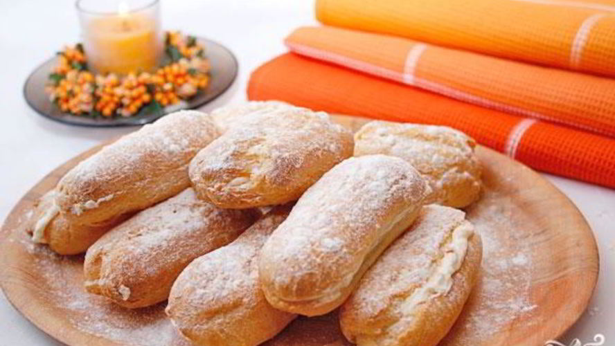 Рецепт эклеров со сливочным кремом