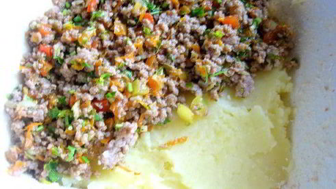 картофельная запеканка под сыром