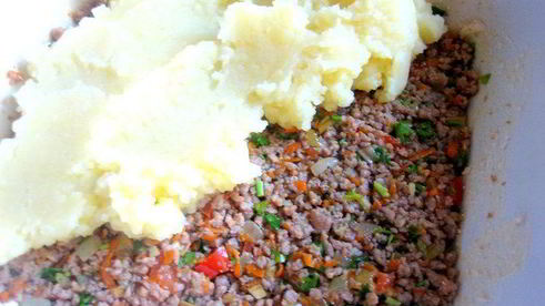 картофельная запеканка под сыром