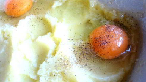 картофельная запеканка под сыром